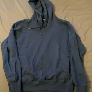 Uniqlo cropped blue hoodie